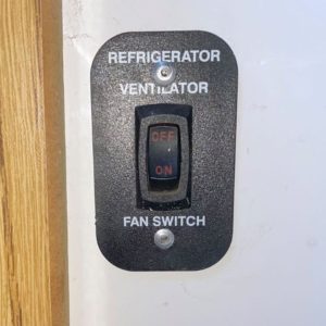Casita Travel Trailer Refrigerator fan switch