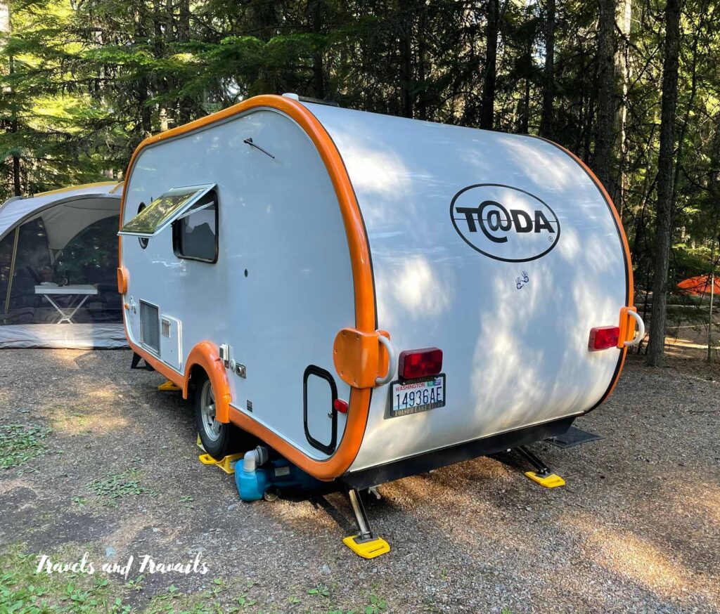 travel trailer in Glacier National Park