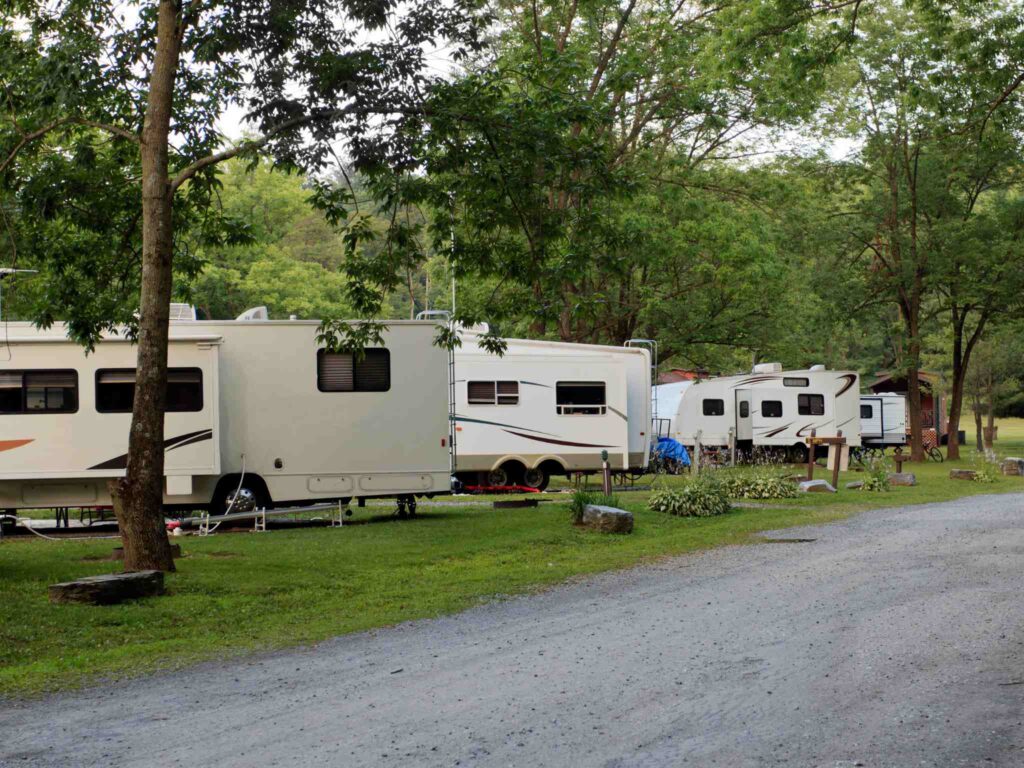overcrowded campground
